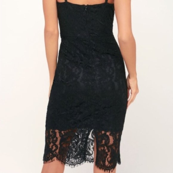 Lulu's Royal Blue Lace Dress - Picture 4 of 5